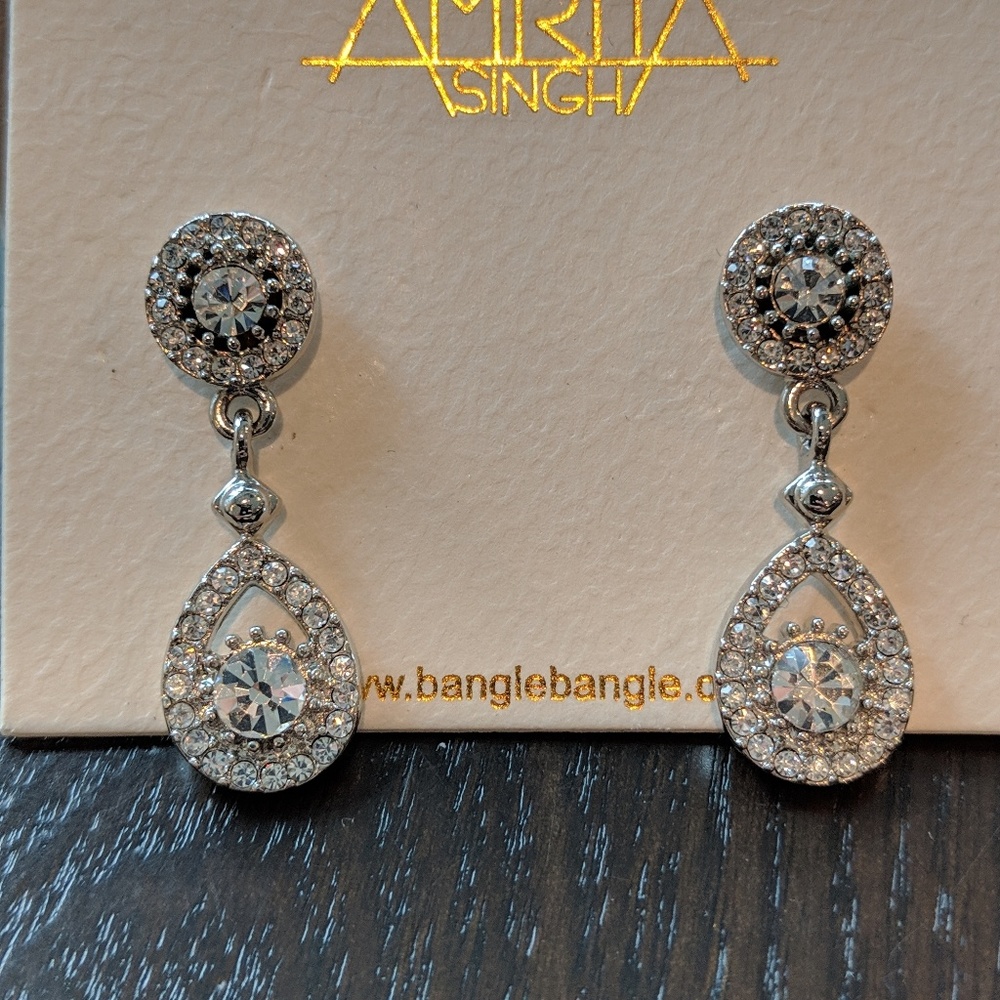 Amrita Singh teardrop earrings
